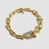 New Hiphop Cool New Micro Diamond U Word Bamboo Bracelet Star同じ高品質22nian176913789612222222