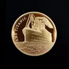 미국 금도금 동전 타이타닉 배 수집 가능한 동전 사고 아트 컬렉션 메달 메일 기념 동전 기념품