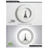 Lâmpadas de parede 19W Luz de parede LED AC85265V MUTODED PARIS TOWER LAMPER ACRYLIC redondo decorativo interno para o quarto Estudo Droga Droga Droga Otxio