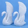 高級エレガントな白い天使と白鳥のローマのコラムウェディングウェルカムエリアの装飾小道具用品