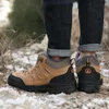 Boots Brand Winter Men's Warm Snow High Quality Leather Waterproof Sneakers Outdoor Handing Work Shoes 221203