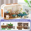 Кухни играют в еду Koala Kitchen Diy сцена миниатюрная мебель 112 Sunshine Villa Model Model Bunn