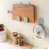 Kitchen Storage Pot Lid Holder Wall-Mounted Hanging For Pan Cover Rack Organizer Plastic