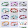 Charm Bracelets Noosa Snap Button Bracelet Bangles 10Mm Resin Stone Beads 18Mm Snaps High Quality Diy Buttons Jewelry Single Drop De Dhfud