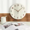 Wall Clocks Silent Clock Wooden Modern Living Room Digital Decor For Duvar Saati Decorating Items