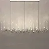 Lampadari di lusso LED Lampadario di cristallo Ramo di un albero Candela Moderna Soffitto Luci a sospensione Lampada a sospensione da sposa per l'arredamento della camera da letto