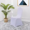 Pokrywa krzesełka Cover 2 PCS na ślub El Party Solid Slipcover Protector Elastyczne nowoczesny styl uniwersalne zestawy zmywalne