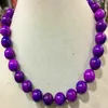 Natural 12 mm Round Purple Sugilite Gemstone Beads Colliers 18 "AA