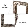 Decoratieve bloemen krans rattan wijnstok kransen wijnsterkte tak deur diy ambachtsland base tak ring kerstfront natuurlijke houten hanging