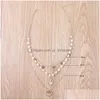 Chokers Fashion Beads Sloece Coin Collece Bohemia круглые блестки Coker Cool на шейных украшениях по сети ожерелья доставки подвески Dh4r1