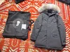 Plus-size men's outerwear windproof waterproof pure eiderdown filled with real Wolf hair jacket