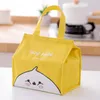 Ensembles de vaisselle haute capacité Simple dessin animé animaux Portable déjeuner sac à main fournitures pour la maison conteneur résistant aux taches pour le bureau