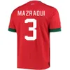 2023 Marokko Fußballtrikots 22 23 24 Maillot de Foot ZIYECH BOUTAIB Camiseta de futbol BOUSSOUFA EL AHMADI Nationalmannschaft Fußballtrikot Hemd Männer Kinderuniformen