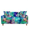 Chair Covers Galaxy Starry Sky Stretch Sofa Cover For Living Room Sectional Couch Elastic Armchair Slipcovers LoveSeat 1/2/3/4 Seater