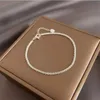 New Fashion Silver Colour Double Layer Bracelet Sparkling Exquisite Simple Women Bracelet Fine Jewelry Accessories