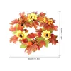 Flores decorativas 1pc Halloween Wreath Garland simulado para a parede de porta em casa