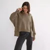 Women's Jackets Oversized 100 Cotton Sweatshirts Long Sleeve Patchwork Open Side Streetwear Harajuku Pullovers Autumn Clothes For 221201