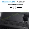 بطولة Carning 3D/5D Carbon Car Carn Care Center Console Console Cholling ملصق ملصق ملصق لـ Mitsubishi Pajero 2016-2020