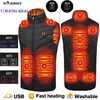 Men's Vests 911 Areas Men Women Winter USB Heating Vest Flexible Electric Jackets Fishing Camping Hiking Outdoor Infrared Hunt Thermal Coat 221202