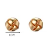 Boucles d'oreilles cerceaux Luxury Gold Trendy Evening Gifts Bridal Bals d'oreille Piercings For Women Jewelry Piercing