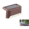 Solar Garden Lights Deck 1LEDS Outdoor Waterproof Step Wall Lamps Rechargeble NIMH Batteryefficient Drive Fe Ottox