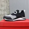 Chaussures décontractées de luxe Designer Sneaker en cuir véritable Mesh bout pointu Race Runner Outdoors sont US38-45 j rh6