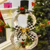 Fleurs décoratives de Noël couronne à lad Garlande suspendue décoration suspendue