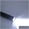 Torches Penclip LED zaklamp aluminium legering batterij werking 1 modus fakkel licht voor nacht viscam pocket outdoor penlight d otsxc