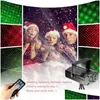 Illuminazione laser Mini illuminazione scenica Proiettore a led Luci laser Telecomando Luce da discoteca ad attivazione vocale per la casa Natale Dj Xmas P Ot1Ag