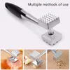 Tenderizer Mallet Sturdy Rindfleisch Lamm Home Kitchen Edelstahl Steak Pounder Weichspupfer Fleisch Hammer CPA4477 SS120