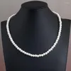 Ras du cou 2022 fait à la main blanc simulé perles collier mode femmes fête bijoux