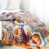 Blankets Nordic throw blanket cotton gauze boho sofa towel summer air conditioning for beds Ethnic Leisure bedspread soft sheets 221203