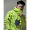 Dynamic assault jacket men casual fluorescent green designer jackets arc women cardigan hooded coat outdoor sportswear