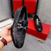 Gentlemen Business äkta läderlägenheter Walking Casual Loafers Men Wedding Party Brand Designer Dress Shoes Storlek 38-45 MKJKK GM30000044