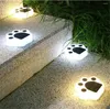 4pcs/lot solar power bear led 가벼운 야외 정원 조명 바닥 패널 램프 계단 거리에 있습니다.