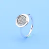 925 Sterling Silver Logo Pave RING con scatola originale per Pandora Design classico Wedding Party Jewelry CZ Diamond Rings For Women Girlfriend Gift