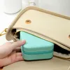 Storage Boxes Portable Jewelry Box Candy Color Travel Organizer Case Earrings Necklace Ring Display