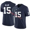 Шон Клиффорд Кайтрон Аллен 2024 Peach Bowl Penn State Football Jersey Мужские сшитые Джои Портер-младший Дрю Аллар Penn State Nittany Lions Трикотажные изделия S-3XL