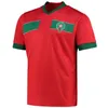 2023 Marocko Soccer Jerseys 23 24 Hakimi Maillot Marocain Ziyech En-Nesyri Camiseta de Futbol Boussoufa El Ahmadi Marockan National Football Shirt Men Kids Uniforms