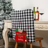 Camas de cadeira Capas marcadas com a tampa traseira espessada do envelope de Natal Decorações de mesa para casa de jantar