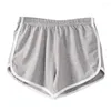Pantalon d'été plus taille arrive des femmes shorts fitness coton causal respirable absorbe la taille élastique réglable réglable