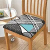 Chair Covers Seasons Print Seat Cushion Cover For Dining Room Home Decor Spandex Stretch Removable Washable Protector