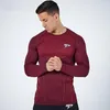 T-shirts pour hommes Hommes Compression Séchage rapide T-shirt à manches longues Homme Gym Fitness Chemise d'entraînement Mâle Run Jogging Sports Entraînement T-shirts serrés Tops