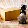 Herramientas de maquillaje Brocha de afeitar Pelo de tejón puro Afeitado Mango de madera Titular Nudo tradicional 25 mm para hombres 221203