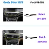 3D/5D Carbon Fiber Car Interior Center Console Cover Color Change Molding Sticker Decals For Geely Borui GC9 2015-2018