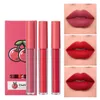 Lip Gloss Fruit Glaze Set 3 Pièces Liquide Étanche Longue Durée Coupe Antiadhésive Nude Kids Single