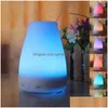 Nocne światła 100 ml olejku eterycznego dyfuzor nawilżacz aromat 7 kolor diody LED nocne światło trasoniczne chłodne mgły świeże aromaterapia powietrza Drop de otpqr