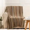 Cobertores Battilo Bohemia Throw Blanket acrílico tricotado com pestil manta de pestil Plaid para sofá espalhados na decoração 221203