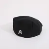 Berets Doit Baby Spring Cotton Kidsed Cap Cap AFPRS Letters Boys Girls Hat Baby Akcesoria