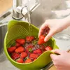 Afvoermand Colanders wassen fruitgroenten rijstmand huishouden filterbassin zeef